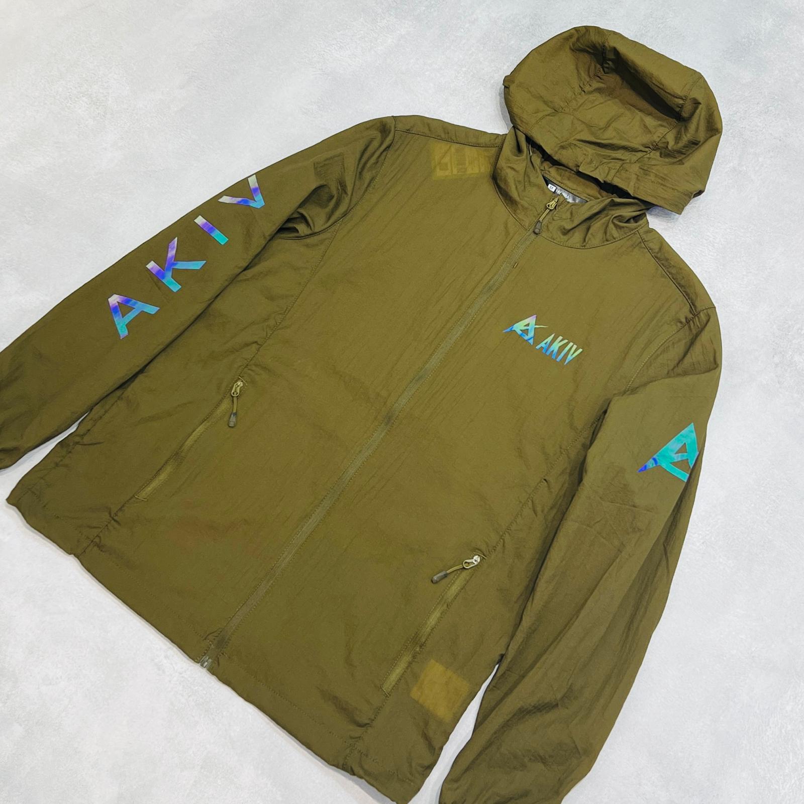 AKIV Running Breathable Waterproof Packable Jacket Unisex | Army Green AKIV跑步透氣防水收納式風褸男女款 | 軍綠色 