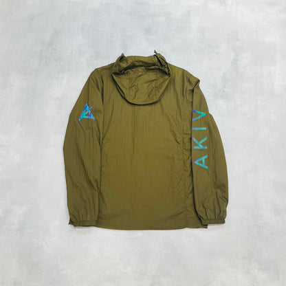 AKIV Running Breathable Waterproof Packable Jacket Unisex | Army Green AKIV跑步透氣防水收納式風褸男女款 | 軍綠色 