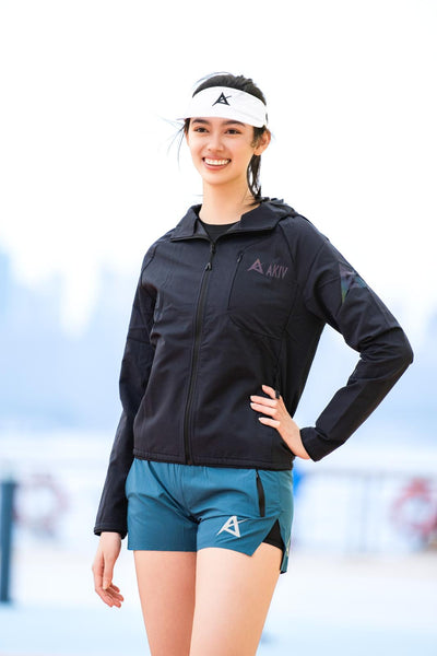 AKIV 2-in-1 Trail Running Shorts Women | Inner Tight | Blue