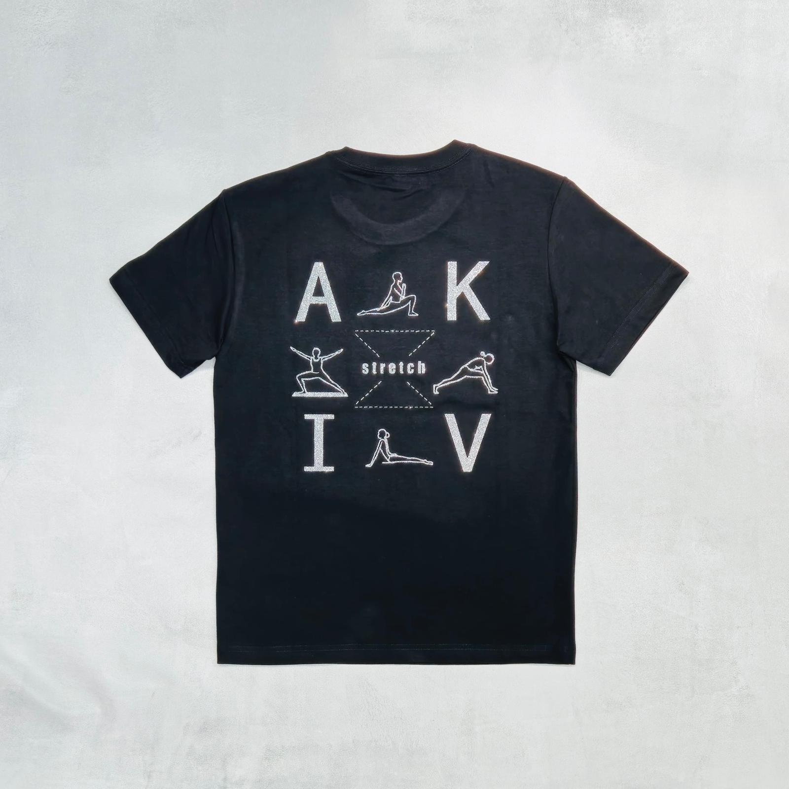 AKIV Cotton T-Shirt Unisex | Stretch | Bling Logo
AKIV 棉質休閒款短袖T恤 | 伸展款 | 閃亮 Logo