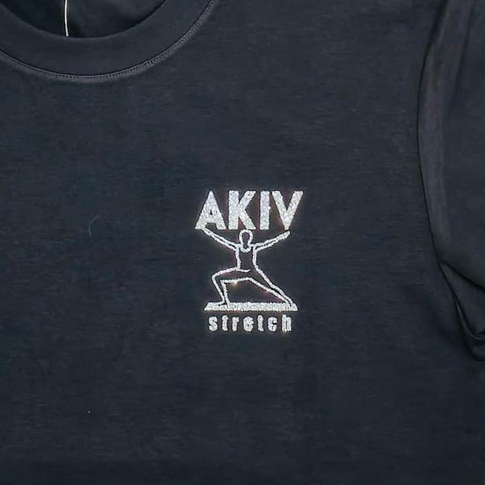 AKIV Cotton T-Shirt Unisex | Stretch | Bling Logo
AKIV 棉質休閒款短袖T恤 | 伸展款 | 閃亮 Logo