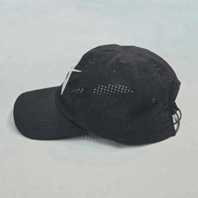 AKIV Running Pro Black Cap | Embroidery White A Edition