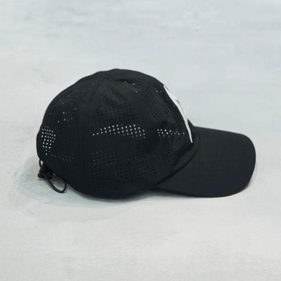 AKIV Running Pro Black Cap | Embroidery White A Edition