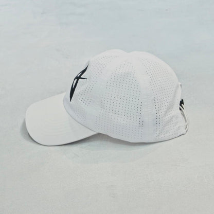 AKIV Running Pro White Cap | Embroidery Black A Edition