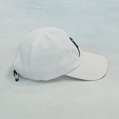 AKIV Running Pro White Cap | Embroidery Black A Edition