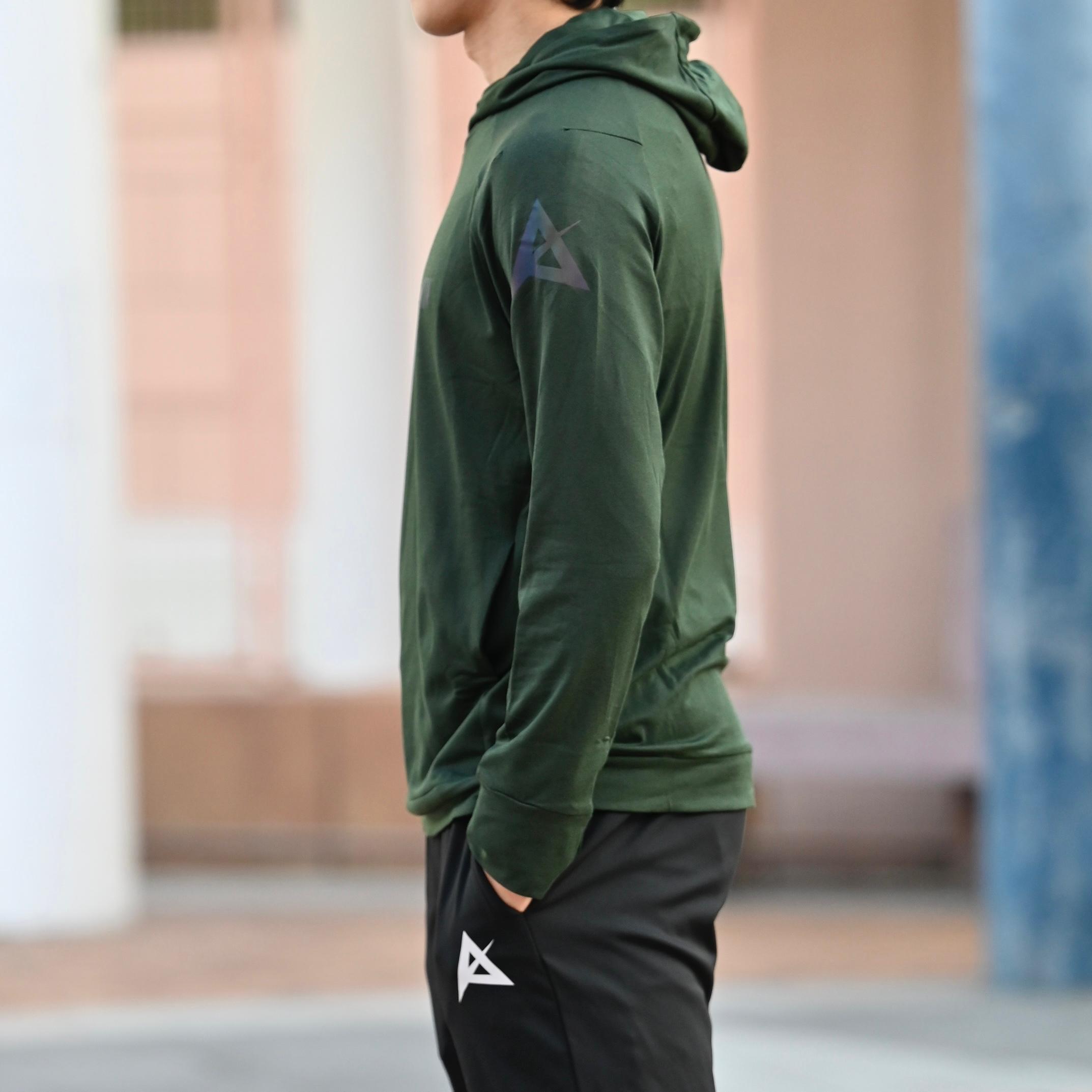 AKIV ProDry Thin Thermal Runner’s Hoodies with Finger Loops Unisex | Dark Green
AKIV 精英速乾保暖拇指環連帽訓練上衣男女款 | 深綠色