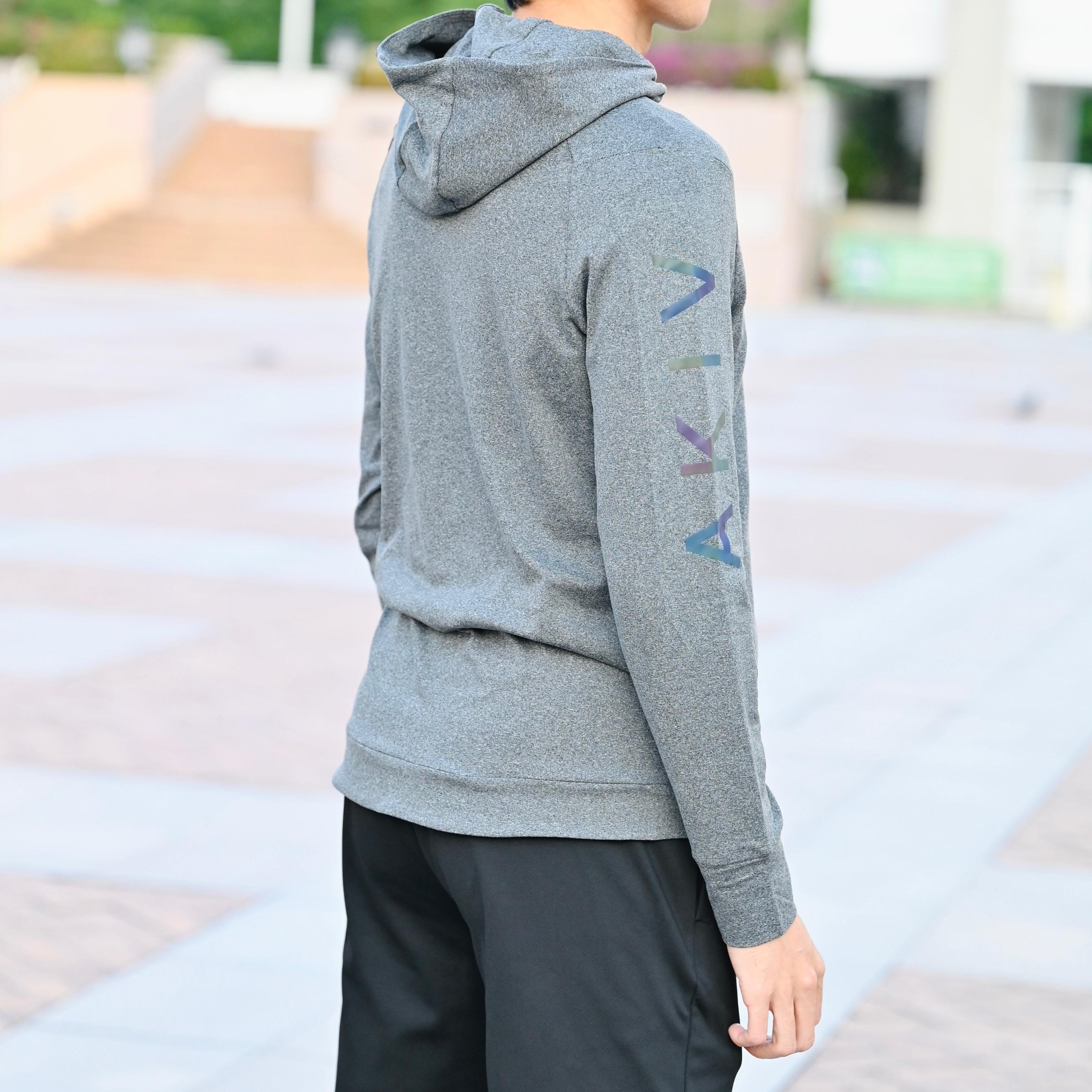 AKIV ProDry Thin Thermal Runner’s Hoodies with Finger Loops Unisex | Grey
AKIV 精英速乾保暖拇指環連帽訓練上衣男女款 | 灰色