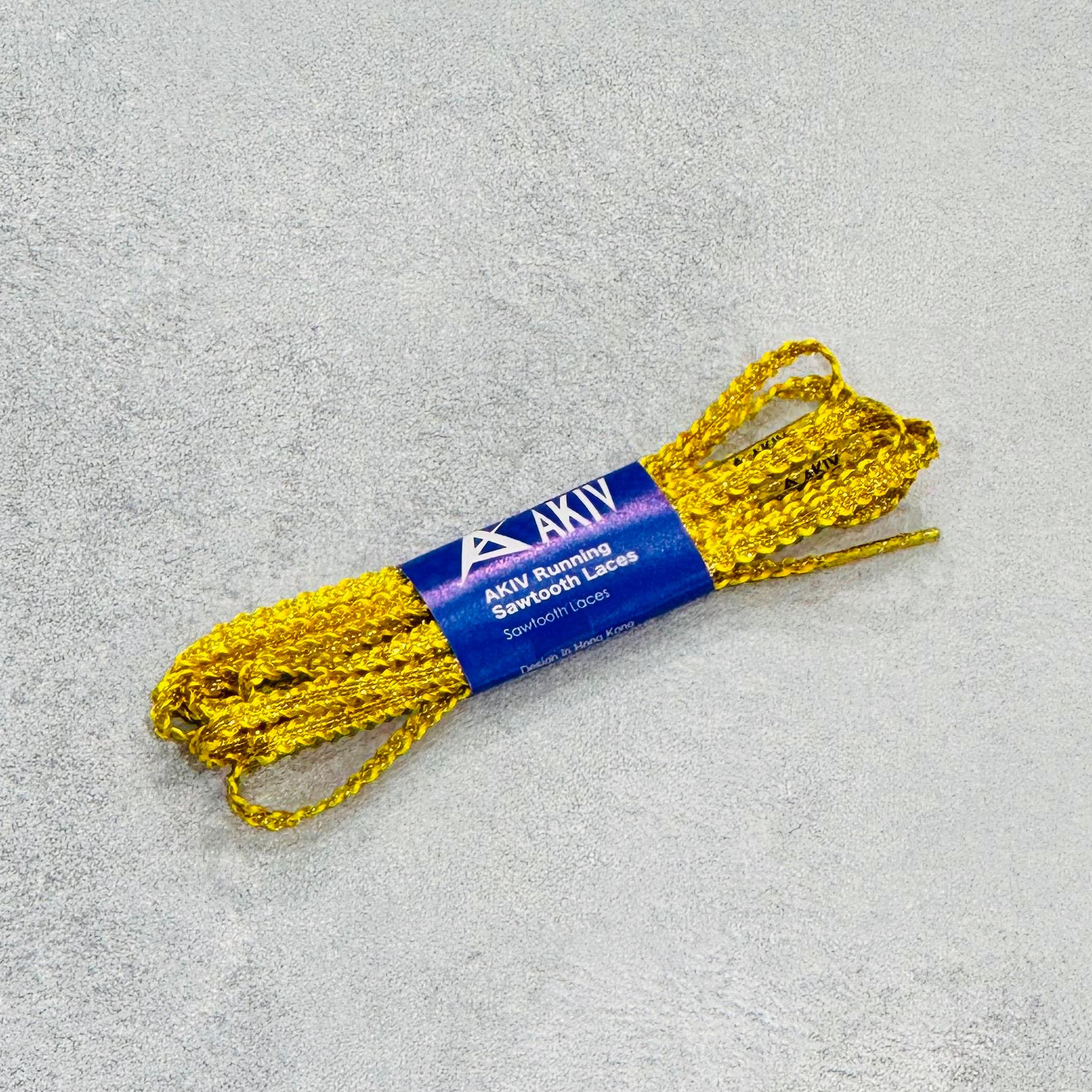 AKIV Running Sawtooth Laces | Special Edition Gold
AKIV 跑步鋸齒鞋帶 | 特别版流金