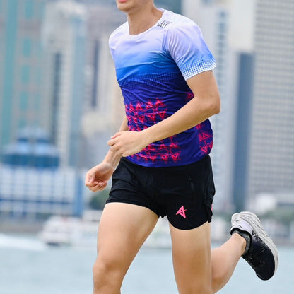 【屯門牛】2-in-1 Trail Running Shorts Unisex | Inner Tight | Black