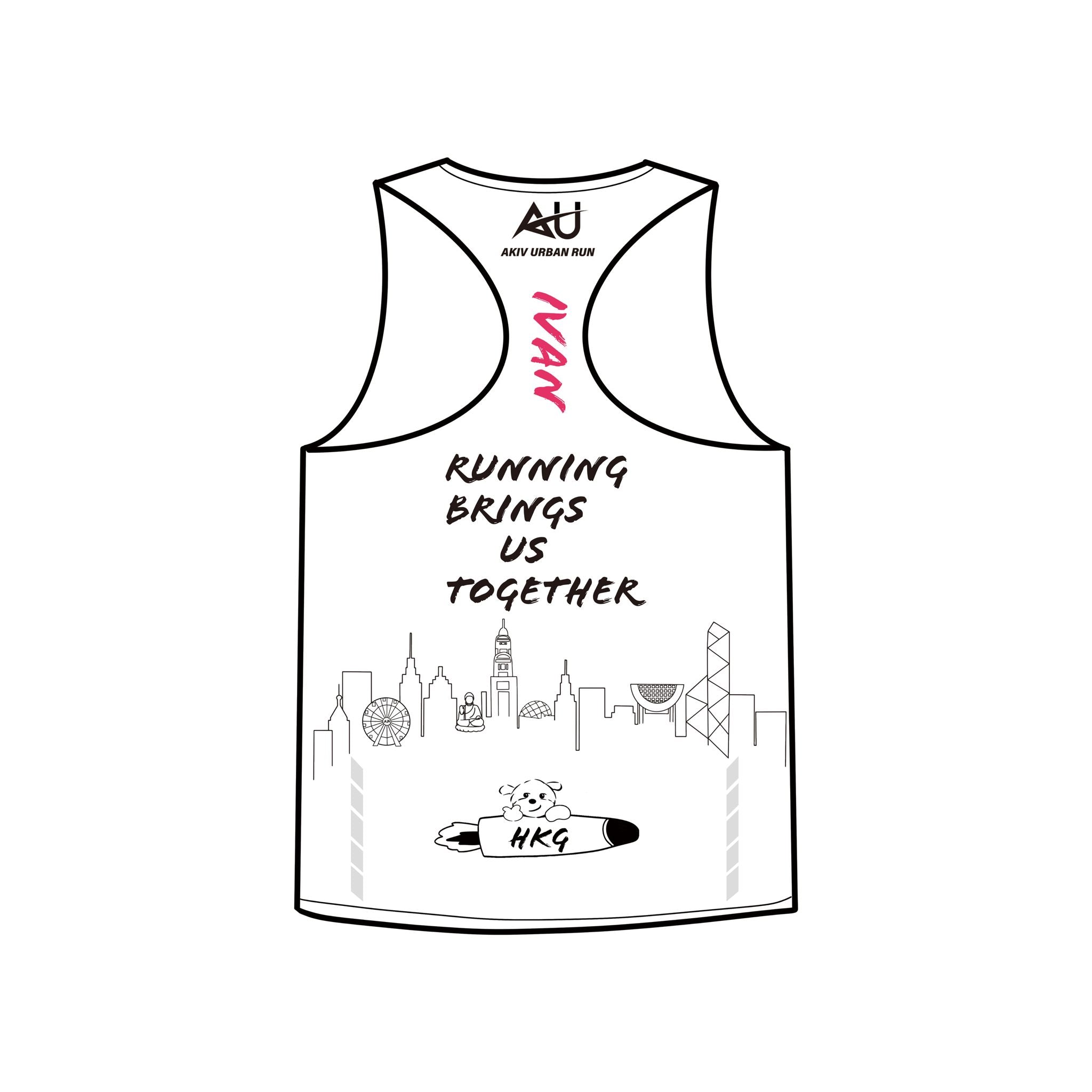 AKIV Elite Singlet Unisex | Urban Run Monster Building