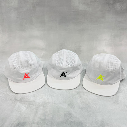 AKIV Running Pro White Cap (Embroidery Special Edition AKIV 輕盈透汗白色運動帽（刺繡特別版）