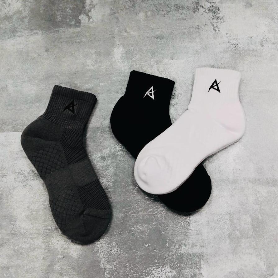 AKIV High-Cut Light Cushion Running Socks (Unisex, Free Size)