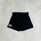 AKIV 2-in-1 Trail Running Shorts Silver Logo Unisex | Inner Tight | Black