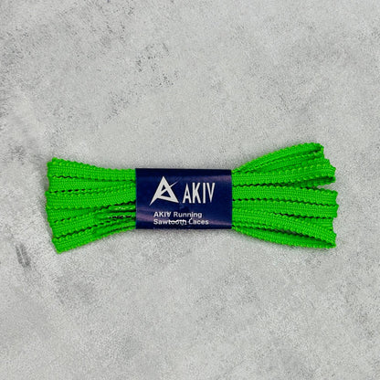 AKIV Running Sawtooth Laces | Fluorescent Green
AKIV 跑步鋸齒鞋帶 | 螢光綠色