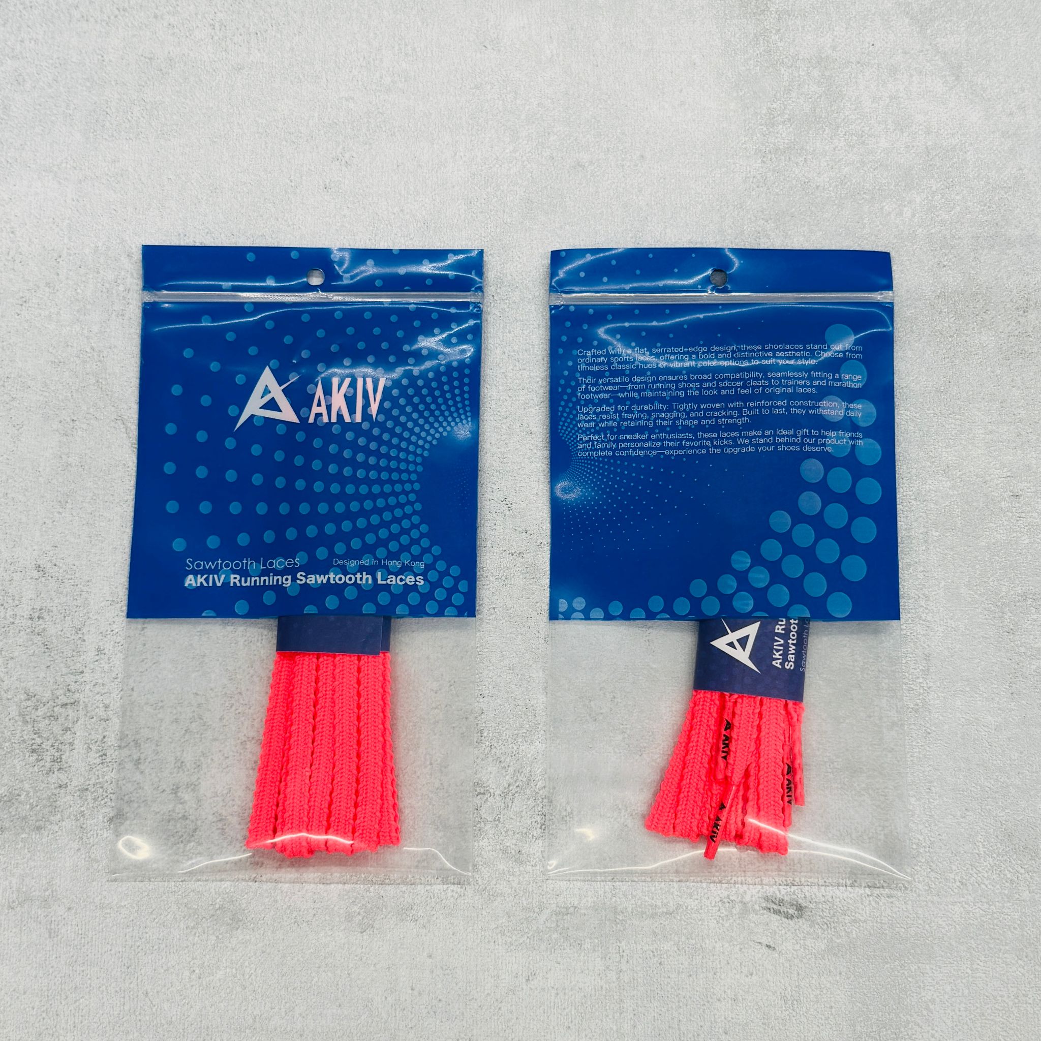 AKIV Running Sawtooth Laces | Fluorescent Pink
AKIV 跑步鋸齒鞋帶 | 螢光粉紅色