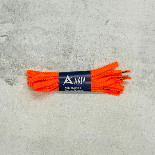AKIV Running Sawtooth Laces | Fluorescent Orange
AKIV 跑步鋸齒鞋帶 | 螢光橙色