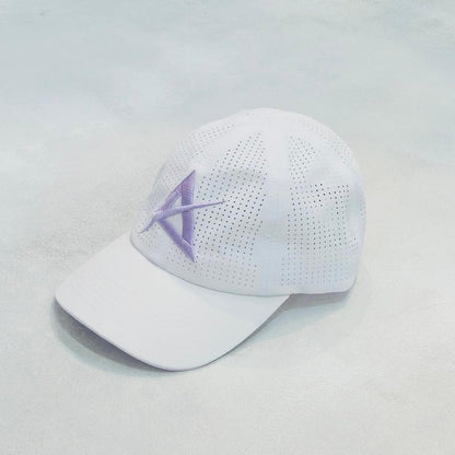 AKIV Running Pro White Cap | Embroidery Light Purple A Edition
AKIV 輕盈透汗白色運動帽 | 刺繡淺紫色A版