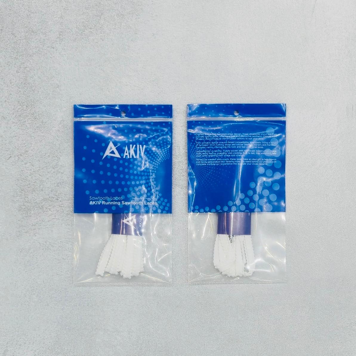 AKIV Running Sawtooth Laces | White
AKIV 跑步鋸齒鞋帶 | 白色