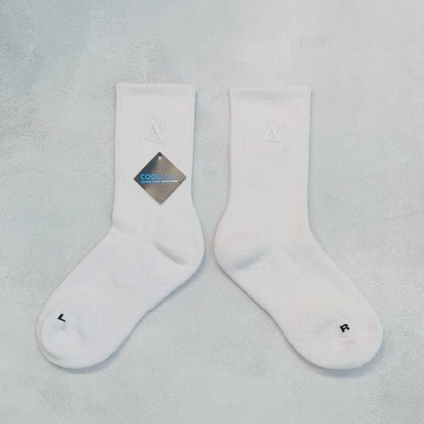 AKIV High-Cut Coolmax Running White Socks Unisex | Free Size | White A Edition
AKIV 高筒Coolmax白色跑步襪男女款 | 均碼 | 白色A版