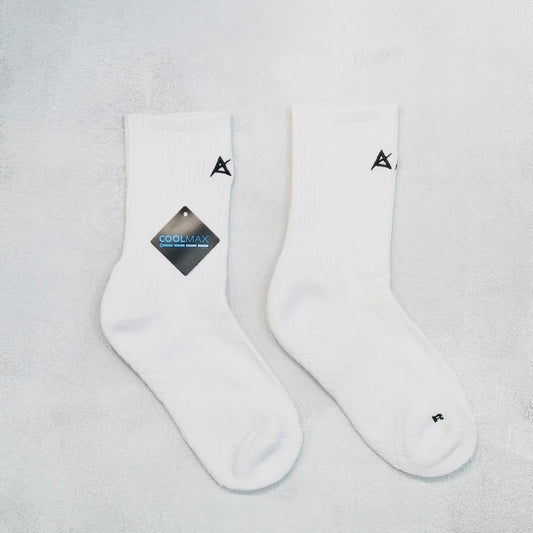 AKIV High-Cut Coolmax Running Socks Unisex | Free Size | White
AKIV 高筒Coolmax跑步襪男女款 | 均碼 | 白色