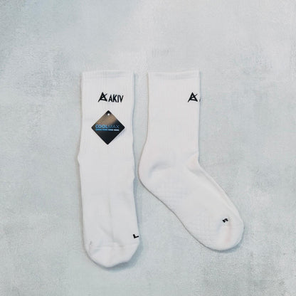 AKIV High-Cut Coolmax Running Socks Unisex | Free Size | White
AKIV 高筒Coolmax跑步襪男女款 | 均碼 | 白色