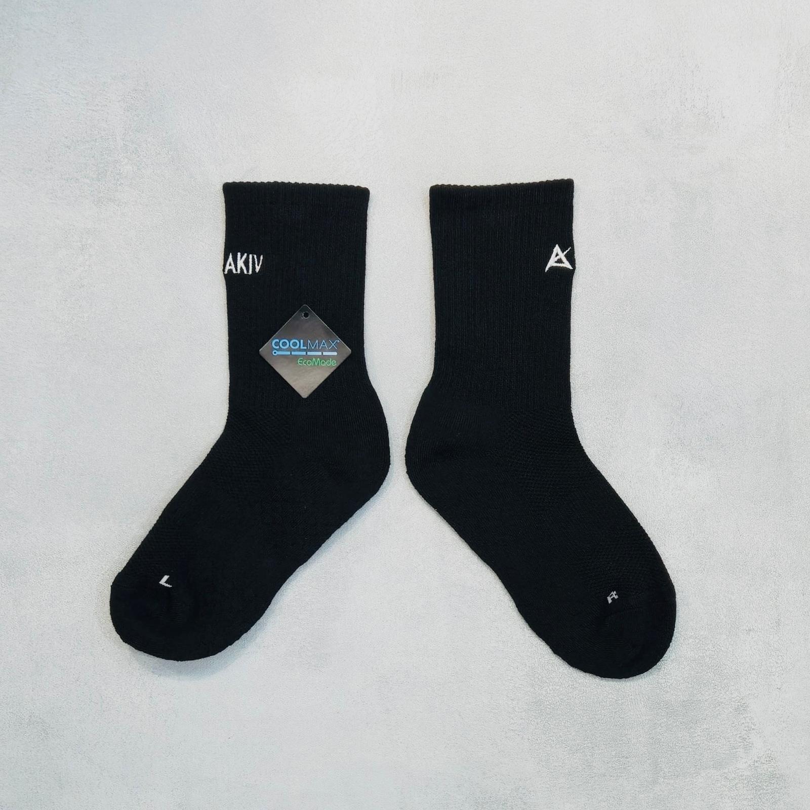 AKIV High-Cut Coolmax Running Socks Unisex | Free Size | Black
AKIV 高筒Coolmax跑步襪男女款 | 均碼 | 黑色