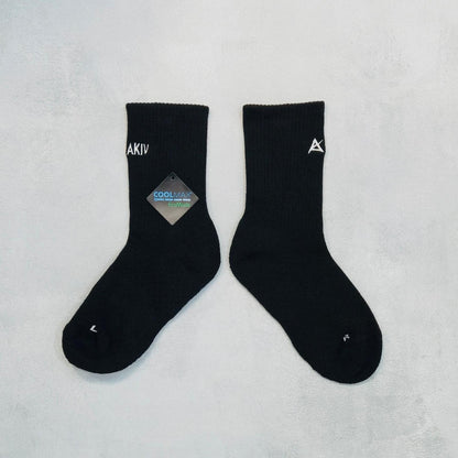 AKIV High-Cut Coolmax Running Socks Unisex | Free Size | Black
AKIV 高筒Coolmax跑步襪男女款 | 均碼 | 黑色