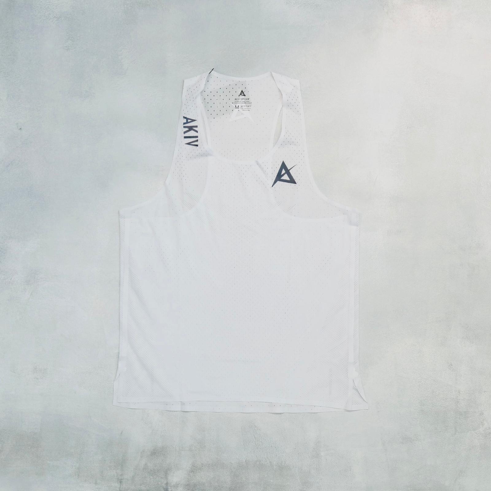 AKIV Elite White Singlet Unisex | Black A
AKIV 精英白色比賽背心男女款 | 黑色A版
