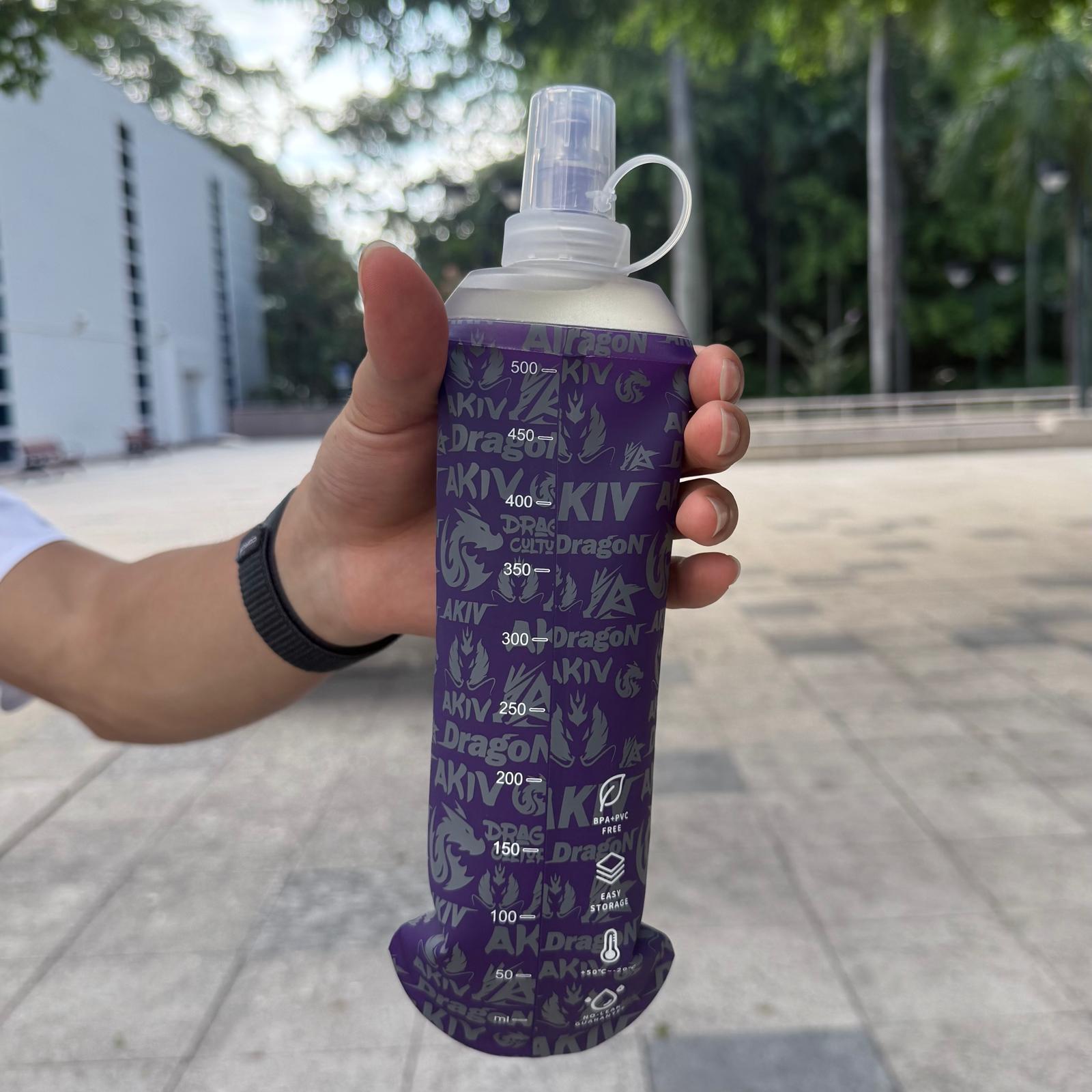 AKIV Soft Water Flask 500ml Dragon Culture Series | Foldable | Purple
AKIV 軟水樽 500ml 龍之文化系列 | 扁身版 | 紫色
