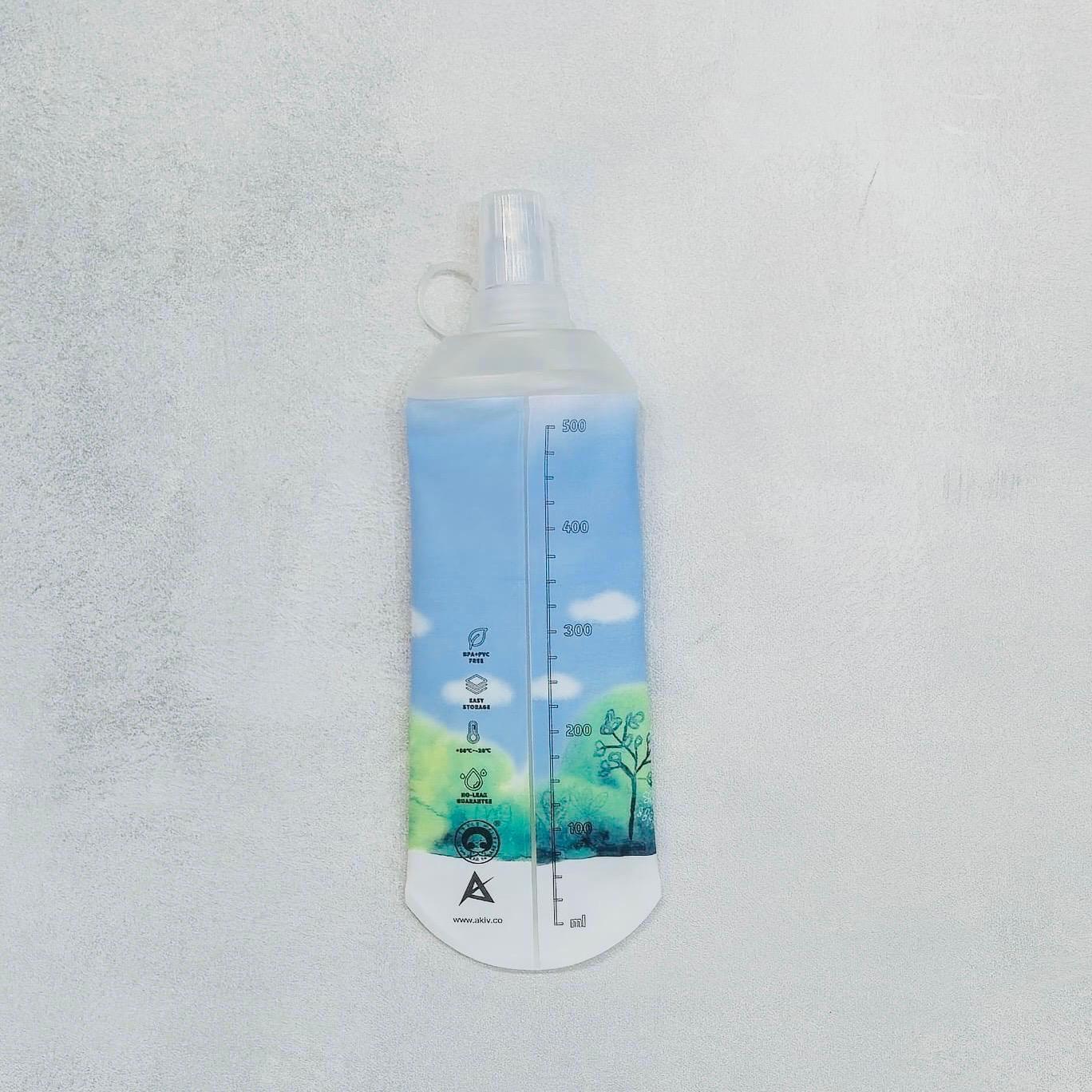 AKIV Soft Water Flask 500ml | Foldable | Little Half
AKIV 軟水樽 500ml | 扁身版 | 小半
