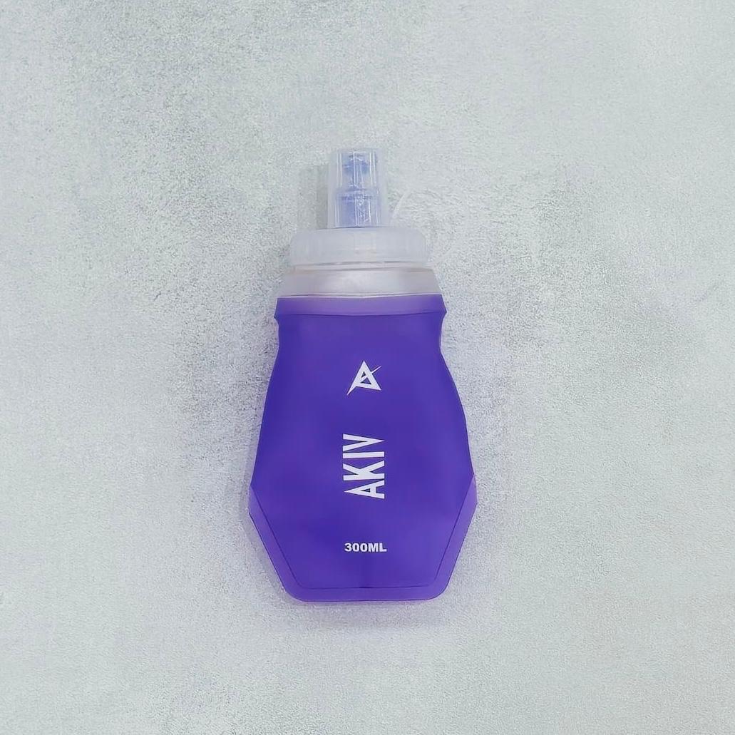 AKIV Wide Opening Soft Water Flask 300ml  | Foldable | Purple
AKIV 闊口徑軟水樽 300ml | 扁身版 | 紫色
