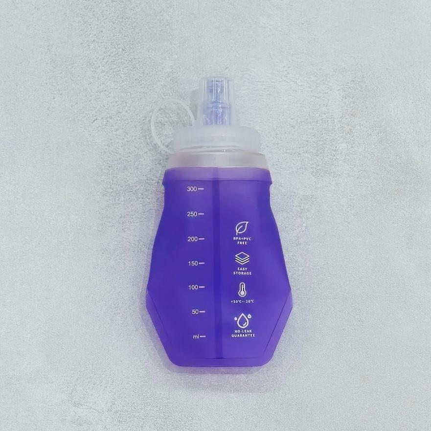 AKIV Wide Opening Soft Water Flask 300ml  | Foldable | Purple
AKIV 闊口徑軟水樽 300ml | 扁身版 | 紫色