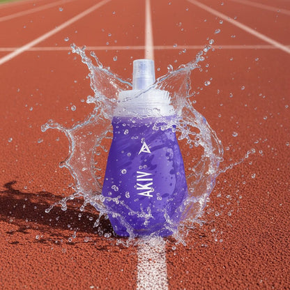 AKIV Wide Opening Soft Water Flask 300ml  | Foldable | Purple
AKIV 闊口徑軟水樽 300ml | 扁身版 | 紫色