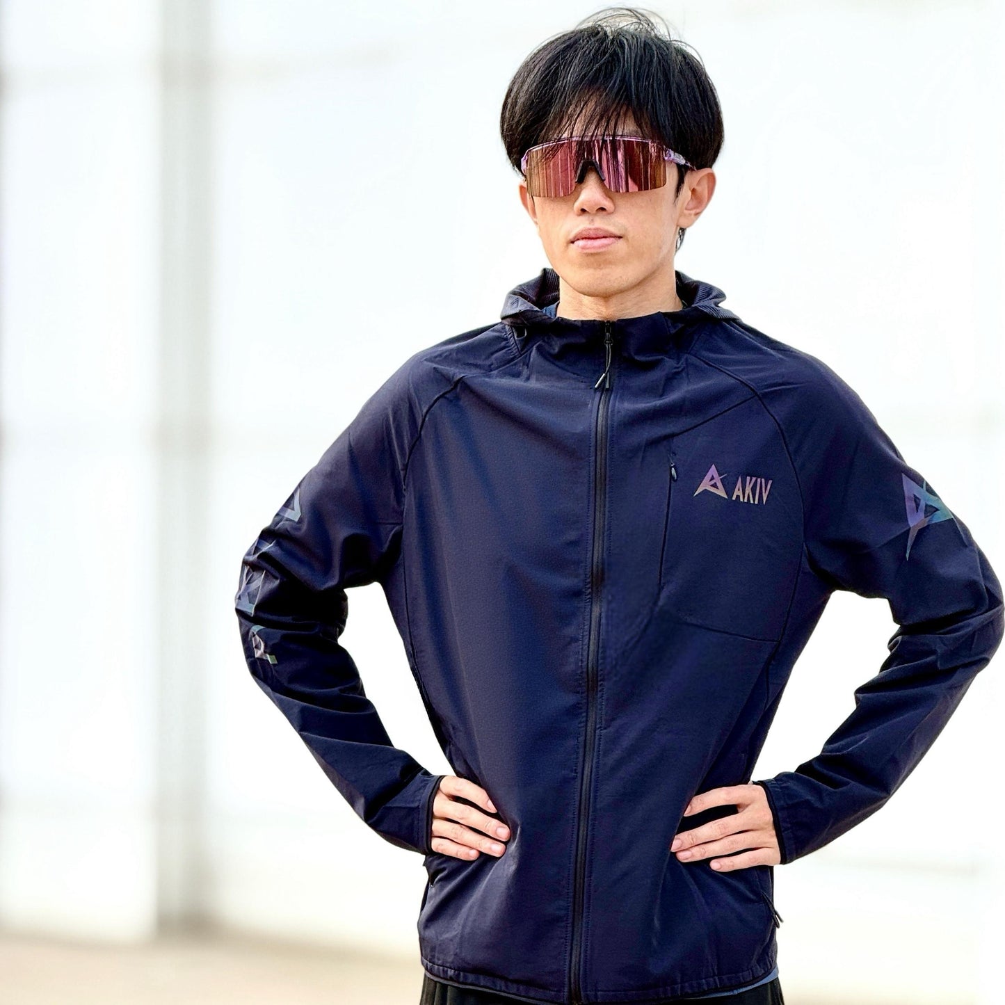 12月優惠 | AKIV跑步透氣跣水風褸男女款 | 黑色