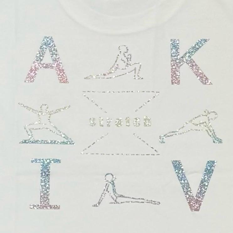 AKIV Cotton White T-Shirt Unisex | Stretch | Bling Logo
AKIV 棉質休閒款白色短袖T恤 | 伸展款 | 閃亮 Logo