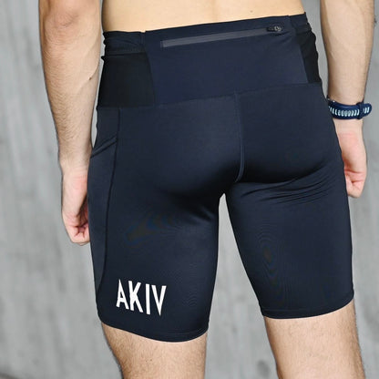 AKIV 2-in-1 Multi-Pocket Pro Tights Unisex | For Road Running  AKIV 2合1多功能 Pro 緊身褲男女款 | 路跑