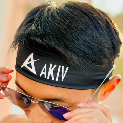 AKIV Silicone Anti-Slip Liner Headband | Black