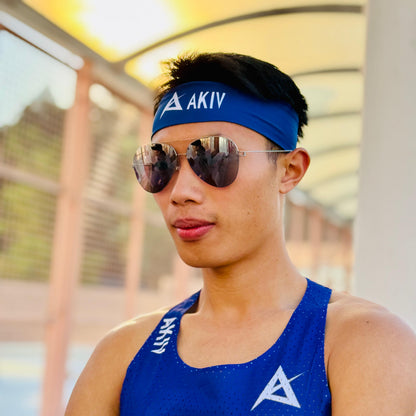 AKIV Silicone Anti-Slip Liner Headband | Navy