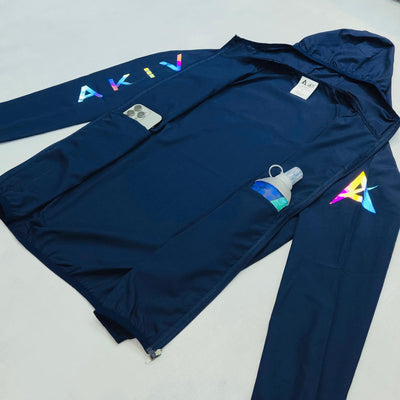 AKIV Running Breathable Waterproof Packable Jacket Unisex | Navy
AKIV 跑步透氣跣水收納式風褸男女款 | 深藍色