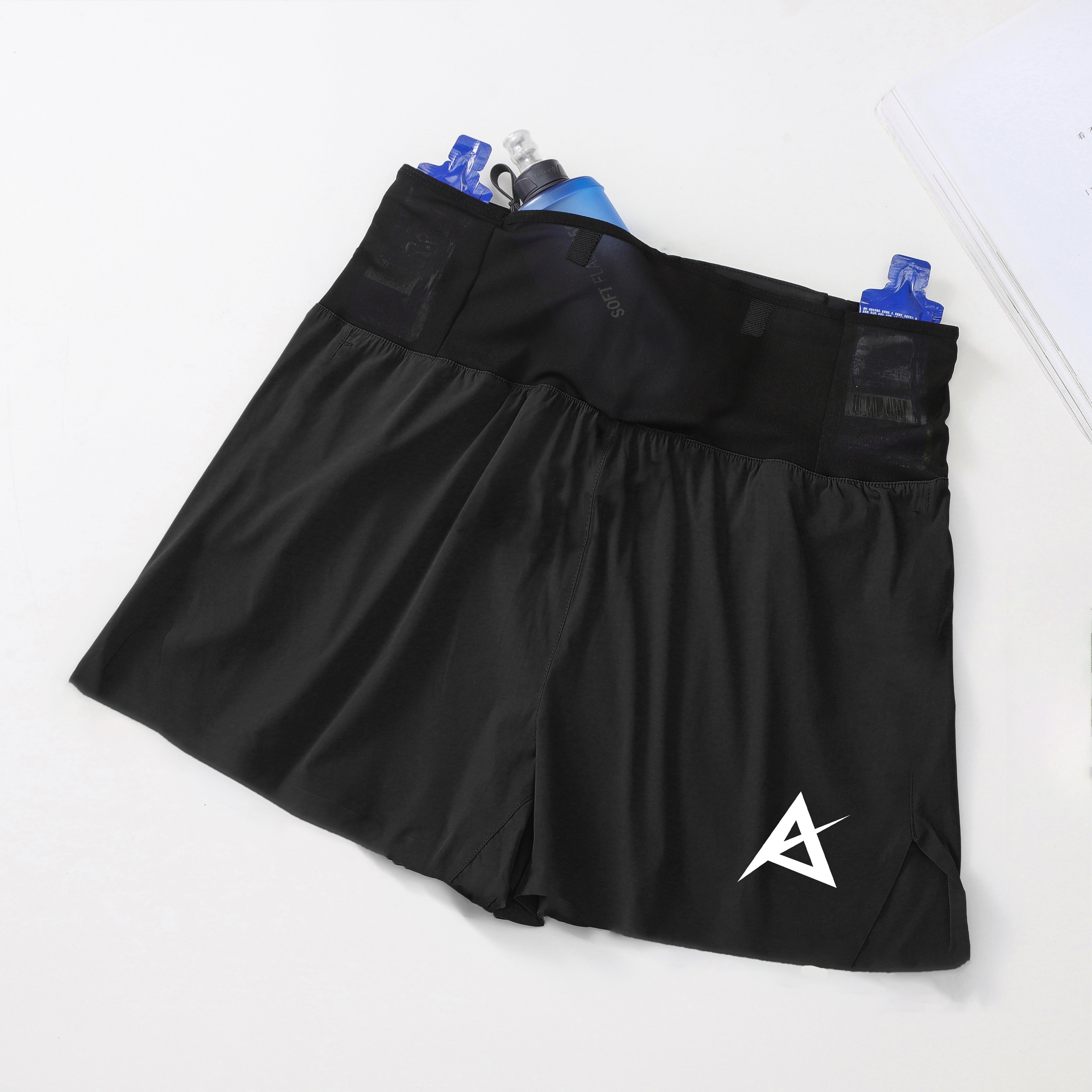 Classic Black】AKIV 2-in-1 Multi-Pocket Shorts (Unisex inner tight)