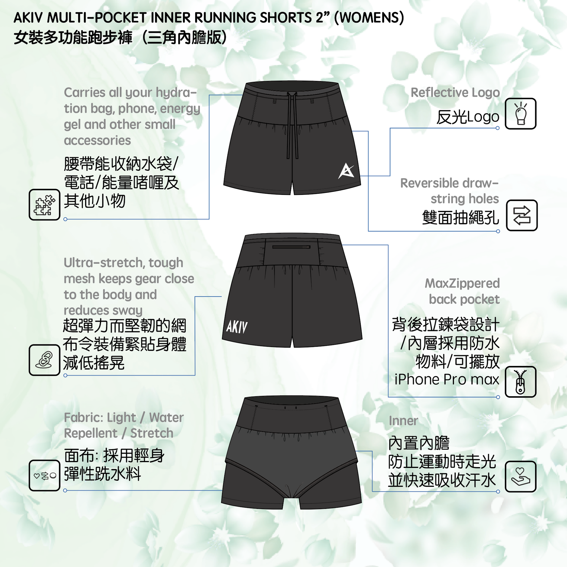 Running shorts with gel 2025 pockets