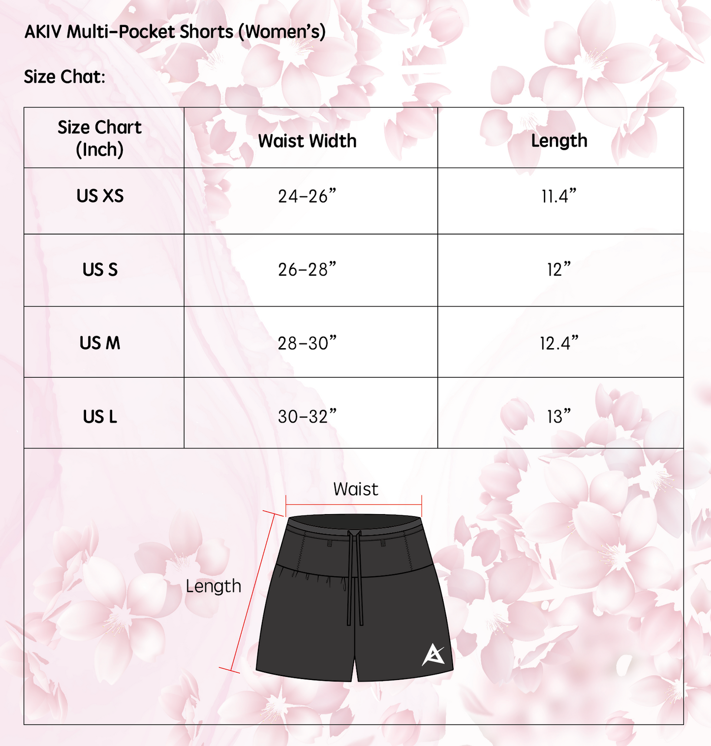 AKIV Women's Multi-Pocket Running Shorts(沒有內膽)
