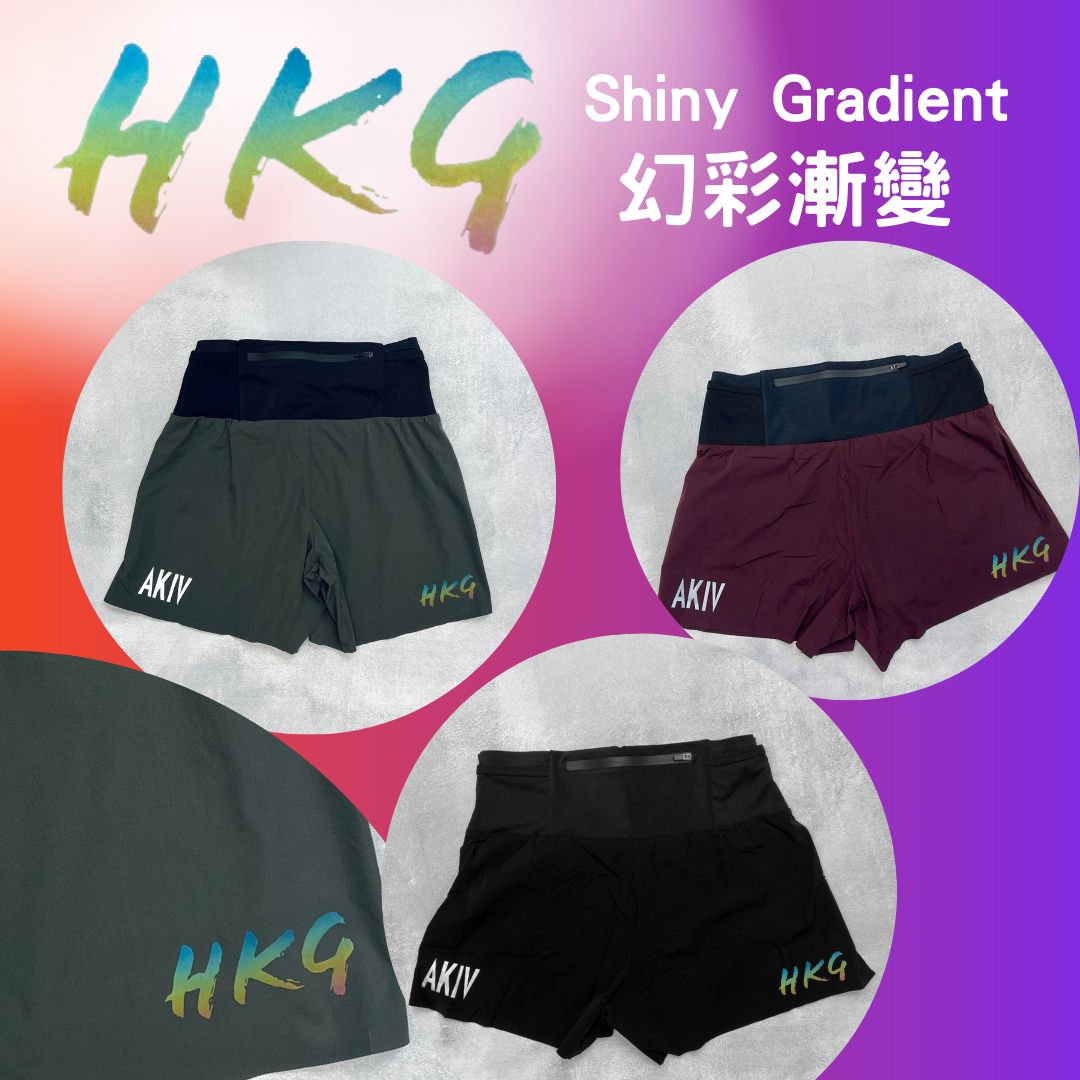 【Earth Green】AKIV FLUX GN Multi-Pocket 2-in-1 Running Shorts (Women) - Inner Tights Version