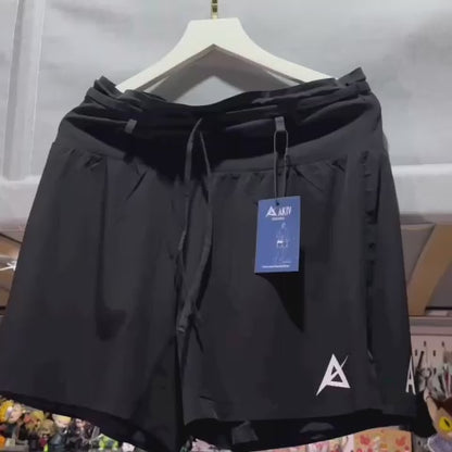 AKIV Multi-Pocket Running Shorts Women | Triangular inner | Black